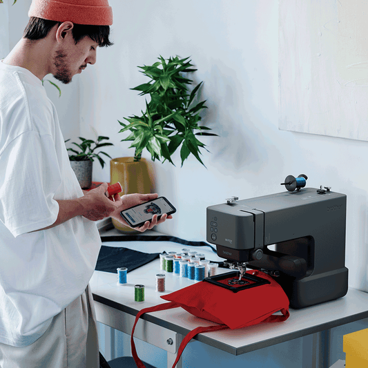 Sticken mit der Stickmaschine