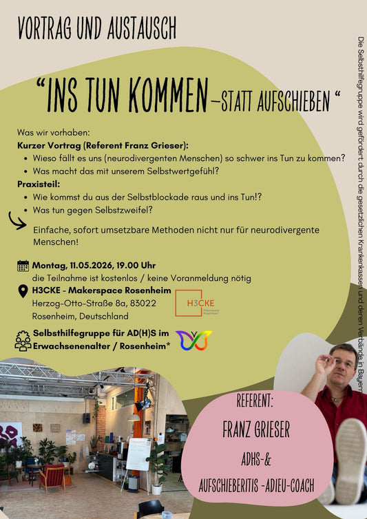 Ins Tun kommen - statt aufschieben